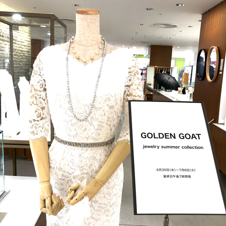 松屋銀座7Fデザインコレクションにて「GOLDEN GOAT 夏のジュエリーコレクション」開催中！！記事画像